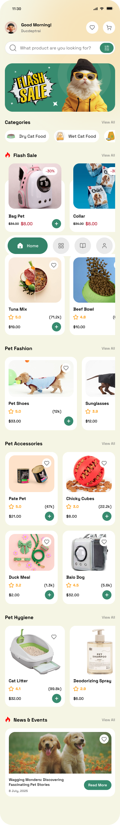 PawMart home screen