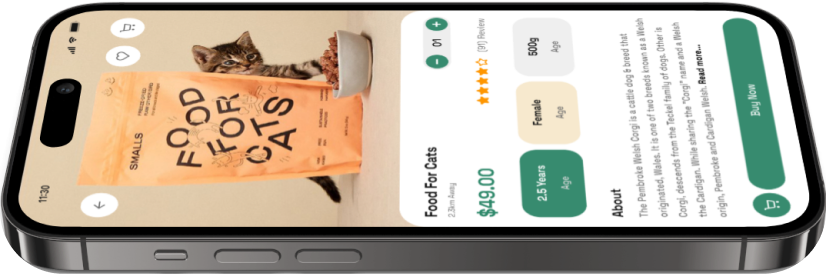 PawMart shopping screen