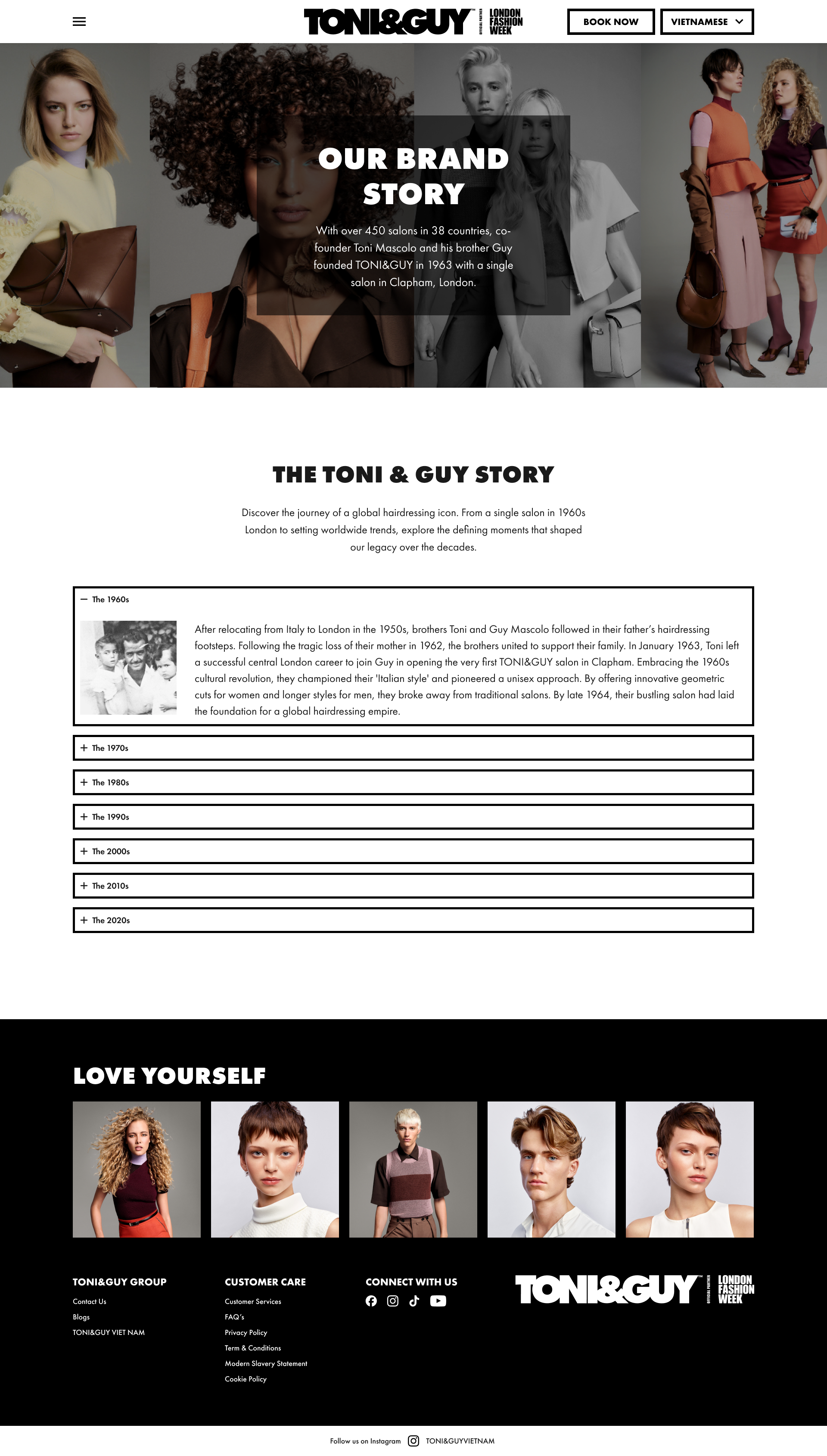 Toni and Guy Vietnam brand story